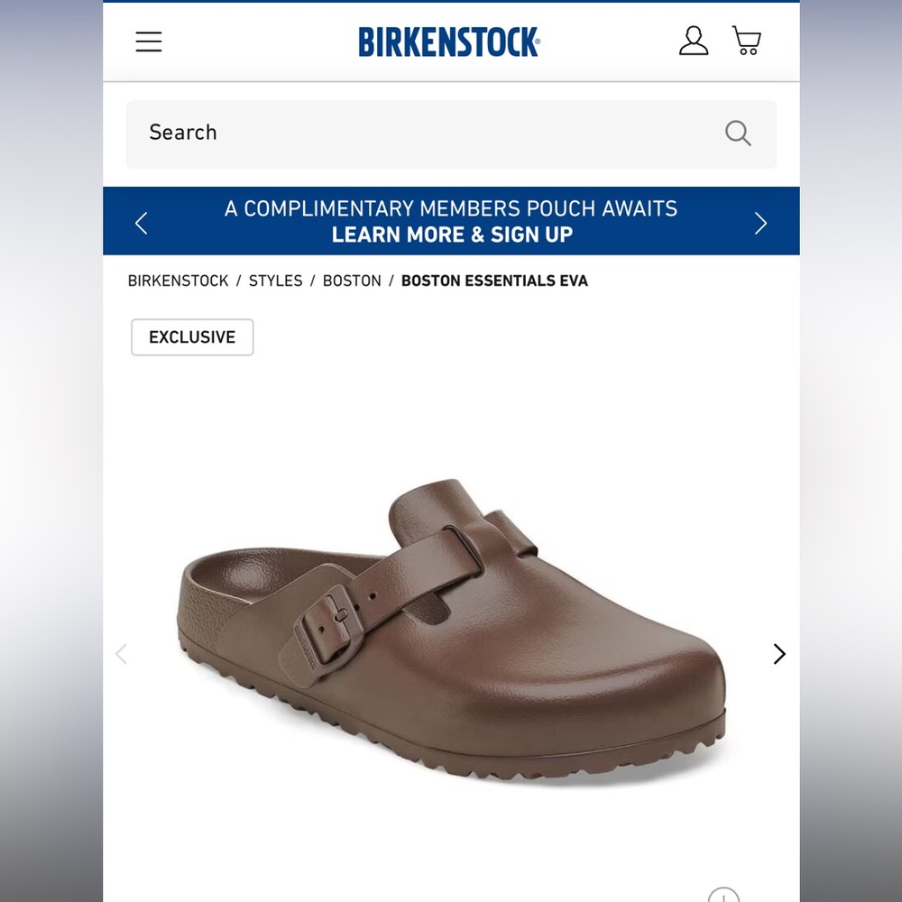 Birkenstock Boston Essentials EVA Brown Women’s Shoes